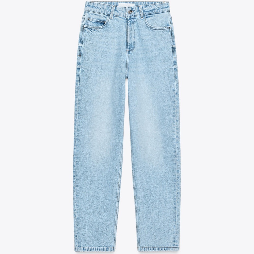 Zara Women's Mom Jeans Light Blue Jeans Size 2 EUC